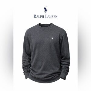 Polo Ralph Lauren Gray Waffle Knit Long Sleeve Sleepwear Shirt M